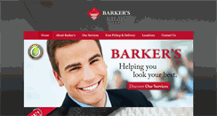 Desktop Screenshot of barkersdrycleaners.com